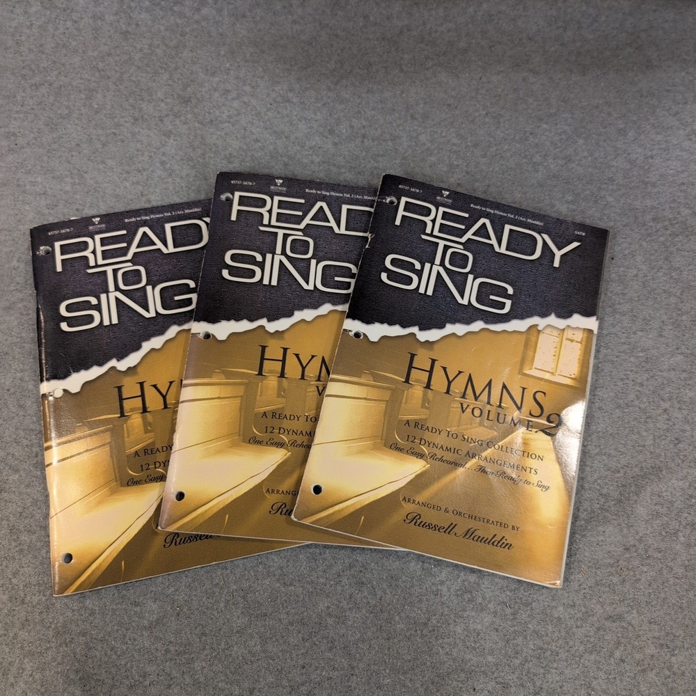 Ready to Sing Hymns Volume 2 Russell Mauldin SATB Choral Music 3 Book Lot - Picture 1 of 3